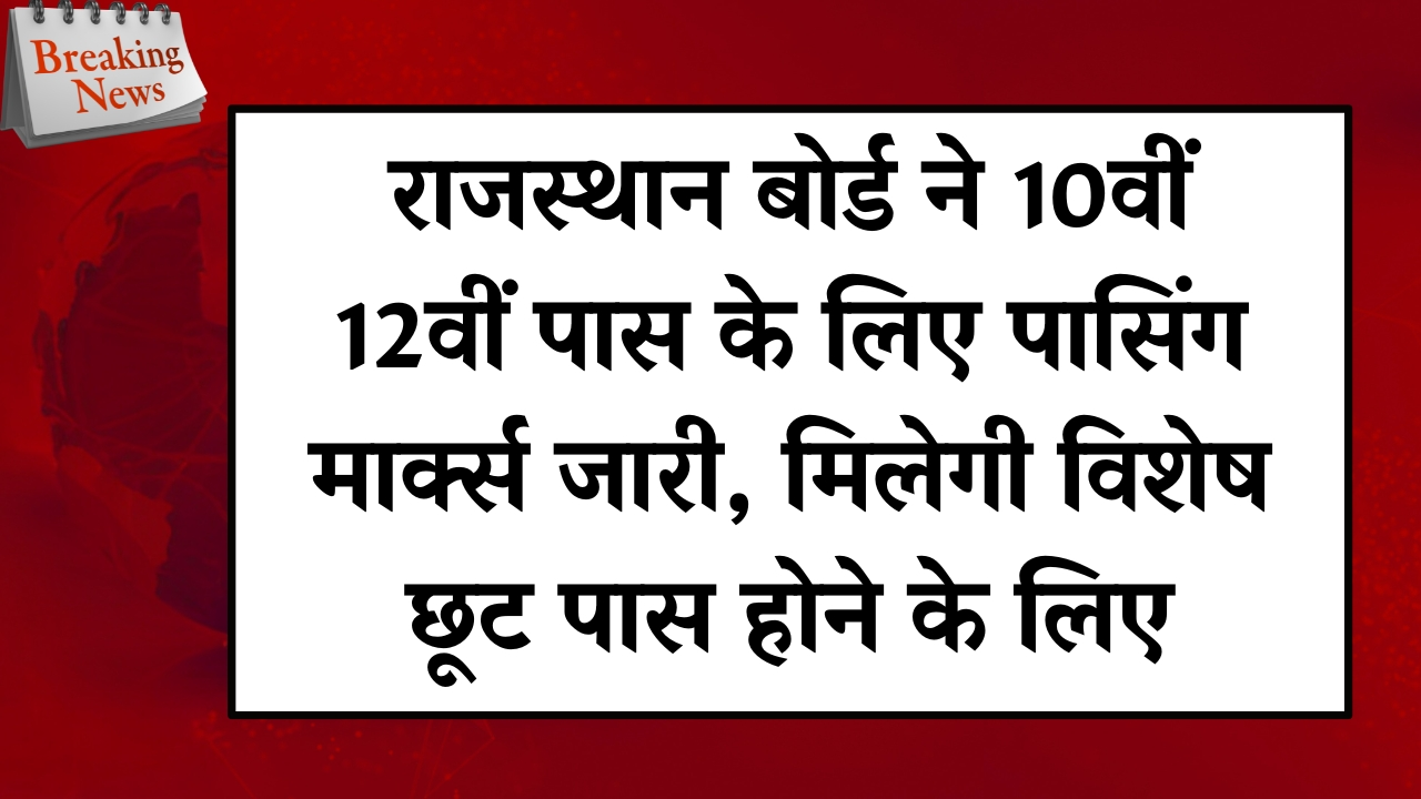 Rajasthan Board Passing Marks