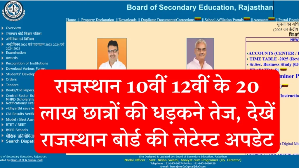 Rajasthan Board Result 2025